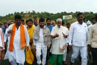 foot march of protection of environment in vikarabad