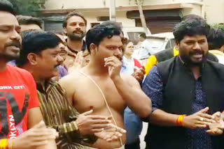 bjp-protest-in-indore-over-the-statue-of-martyr-chandrashekhar-azad