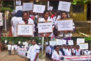 kolar-veterinary-doctors-protest-against-priyanka-reddy-rape-and-murde