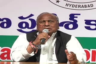 congress leader hanumantha rao comments on cm kcr at gandhi bhavan