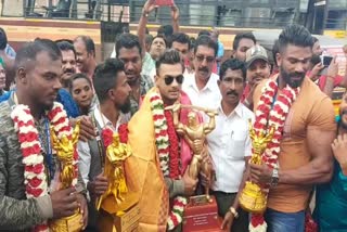 Kanniyakumari peple who welcomed Asian sports gold medalist