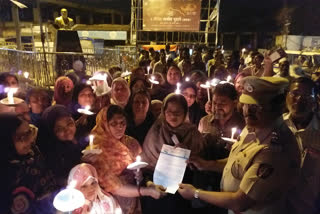 women candle march protest in Malegaon