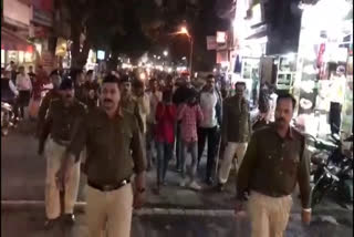 Kotwali police took out a procession of criminals