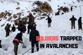 Four soldiers trapped in avalanches in Kashmir