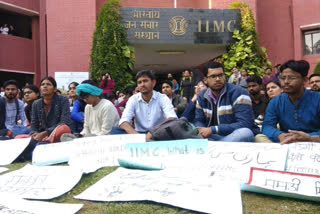 After JNU, IIMC students protest against fee hike