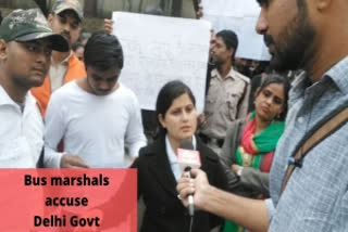 Bus marshals accuse Delhi Govt of cheating as they lose job