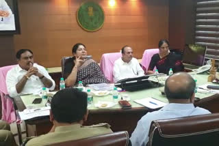 telangana minister meet higher officers