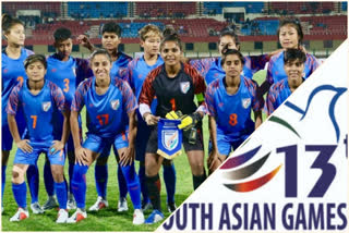 ദക്ഷിണേഷ്യന്‍ ഗെയിംസ് വാർത്ത  South Asian Games news  women's football india win news  ഇന്ത്യന്‍ വനിതാ ഫുട്‌ബോൾ ടീമിന് ജയം വാർത്ത