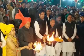 dushyant chautala at barahm sarovar in geeta maha aarati