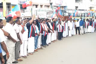 vck protest on mettupalayam wall collapse incident, விடுதலை சிறுத்தைகள் ஆர்பாட்டம்