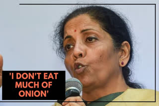 I don't eat much of onion, says Sitharaman in Lok Sabha