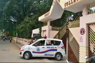 tight security around polling booth