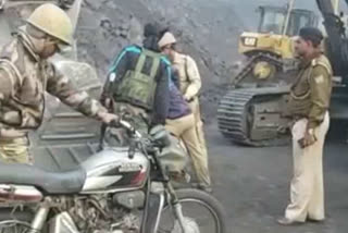 Police conduct raids on illegal coal transportation in Dhanbad