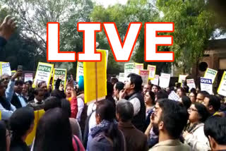 Protests Begin in Delhi University as Ad Hoc Teachers Demand Absorption LIVE