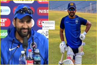 team india batsmen Rohit Sharma Trolls Kedar Jadhav and said Him To Focus On Batting Instead Of Posing