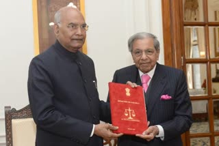 The 15th Finance Commission submits its report to President of India