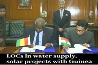 India signs LOCs in water supply, solar projects with Guinea
