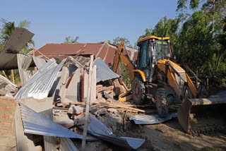 eviction in jamugurihat in tezpur