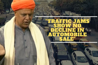 Why traffic jams if automobile sales declining? wonders BJP MP