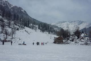 heavy snowfall in lahual spiti