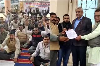 electricity workers protested against the government in jhajjar