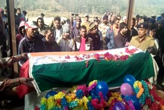 Soldier Mahendra Singh was cremated with state honors