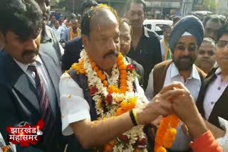 Raghuvar Das took out a padyatra