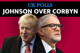 UK Prime Minister Boris Johnson and opposition leader Jeremy Corbyn