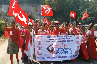 Anganwadi activists march on Dec.10