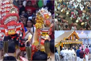 പറശ്ശിനിക്കടവ് മുത്തപ്പൻ ക്ഷേത്രത്തിലെ ഉത്സവത്തിന് കൊടിയിറങ്ങി  പറശ്ശിനിക്കടവ് മുത്തപ്പൻ ക്ഷേത്രം  തെയ്യക്കോലങ്ങള്‍  festival ends at parashinikadav mutthappan temple  kannur latest news