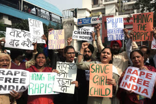 Akali Dal's women's wing protests against rape incidents