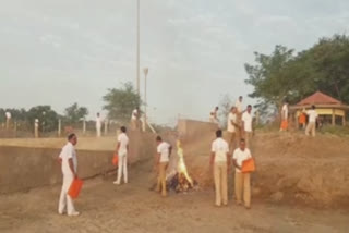 In Bharuch, 50 CISF personnel carried out a cleanliness drive along the Narmada river