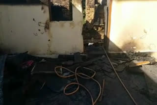 fire caught in home in dharamsala