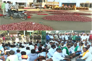 Protests by farmers at Raichur