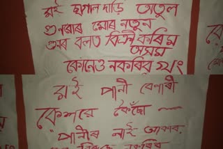 Nalbari College posters against CAB