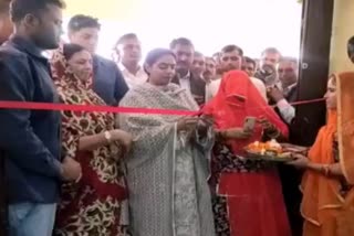 MLA Maderna inaugurated panchayat building, ओसियां में पंचायत भवन का लोकार्पण