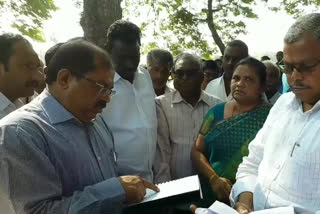 collector review of the kanakanchi zilla parishad school at krishna district