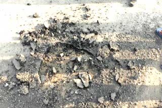 road broken karnal