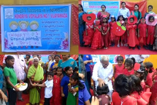 Grand Parents Day Celebrations at kendriya College 1 in satyanarayanapuram, vijayawada
