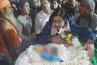 funeral of BJP leader Abhijit Roy Chowdhury
