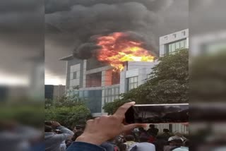 plastic factory fire