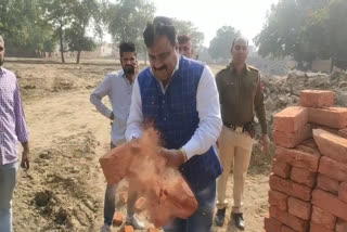 MLA Krishna Middha inspected construction