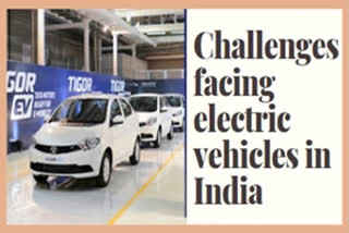 Introduction of electric vehicles in India and its challenges  ഇലക്‌ട്രോണിക് വാഹനങ്ങളും അവ നേരിടുന്ന വെല്ലുവിളികളും  A Future with domestic batteries  Lack of infrastructure  new goal for the industry  electric vehicles  Hyundai Motor Corporation  One hundred percent of the country is not electrified.  corporate average fuel economy