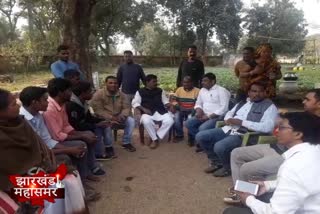 JVM candidate Bandhu Tirkey visits the area, meets common people