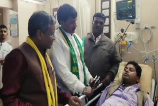 JVM general secretary Jitendra Verma, Jharkhand assembly elections, fight with JVM general secretary, Babulal Marandi, JVM महासचिव जितेंद्र वर्मा, झारखंड विधानसभा चुनाव, JVM महासचिव के साथ मारपीट, बाबूलाल मरांडी