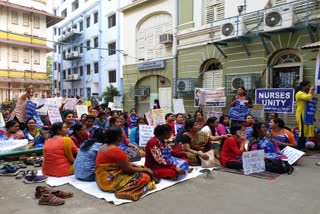 Demonstration of government nurses