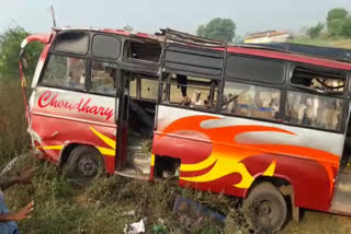 Passenger bus traveling from Jabalpur to accident in chargvan