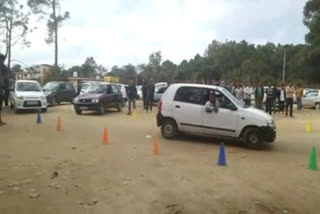 Vehicle passing and license trial in Badsar