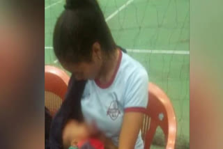 Mizoram volleyball player breastfeeds her child in between game, picture wins hearts on social media