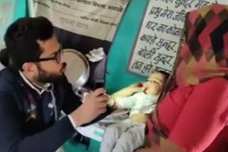 health-team-conducted-health-test-of-75-children-in-raisen